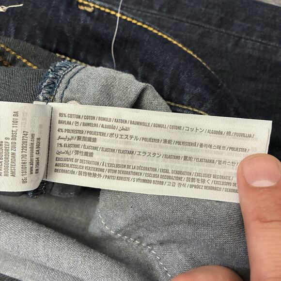 Abercrombie & Fitch Jeans Men’s 34x34 Blue Langdon Slim Stretch Distressed - Picture 5 of 13